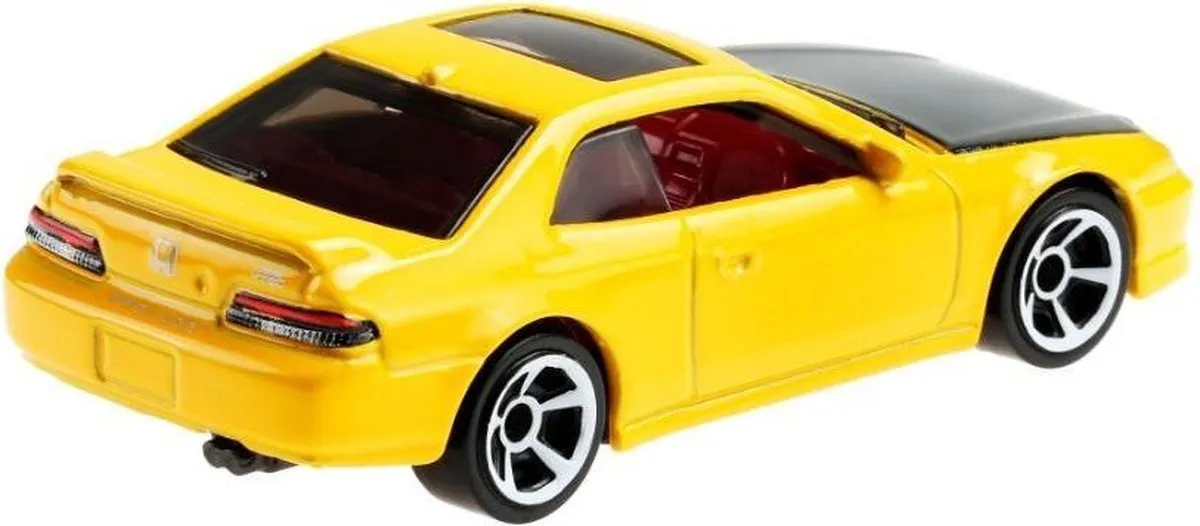 Hot Wheels '98 Honda Prelude 7cm - Geel/Zwart