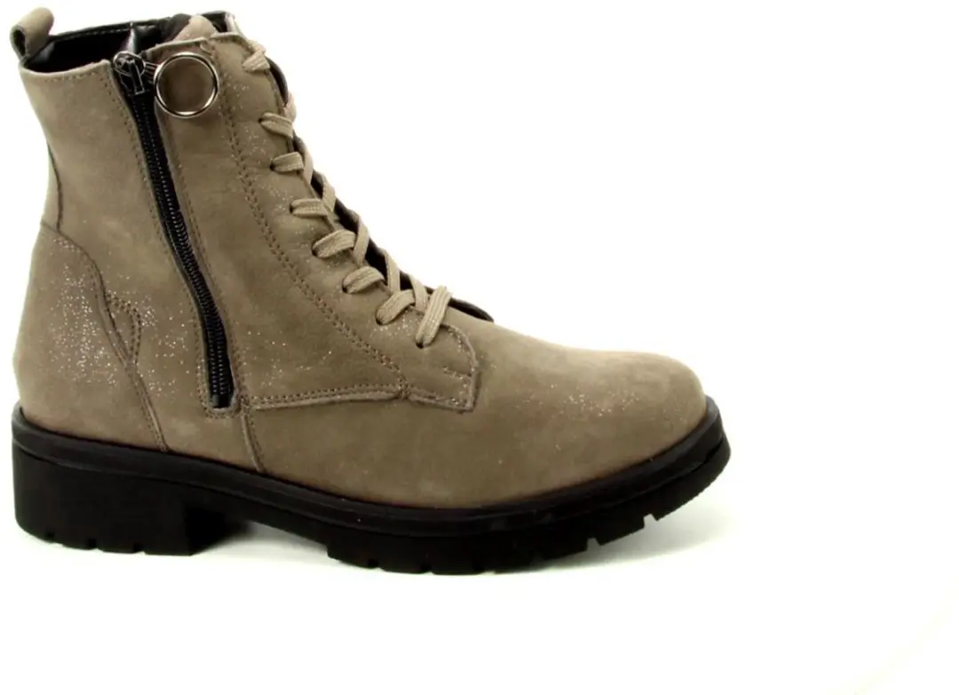 Waldlaufer Veterboot 648803 189 052 Carbon Grijs Glitter Wijdte K