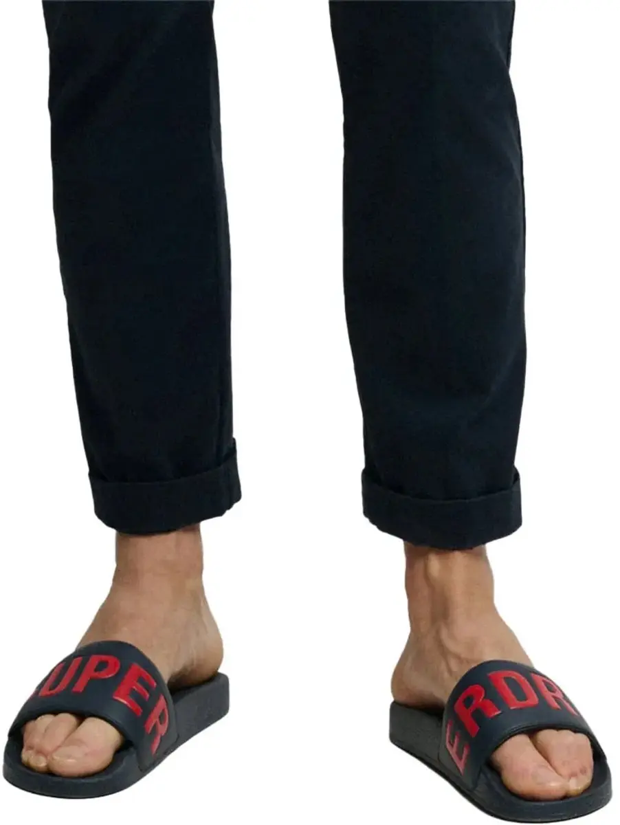 Superdry Pool Badslippers Heren - Zwart - afbeelding 2 van 6