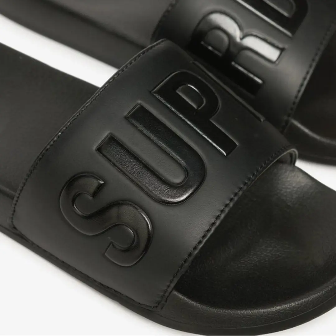 Superdry Pool Badslippers Heren - Zwart - afbeelding 6 van 6