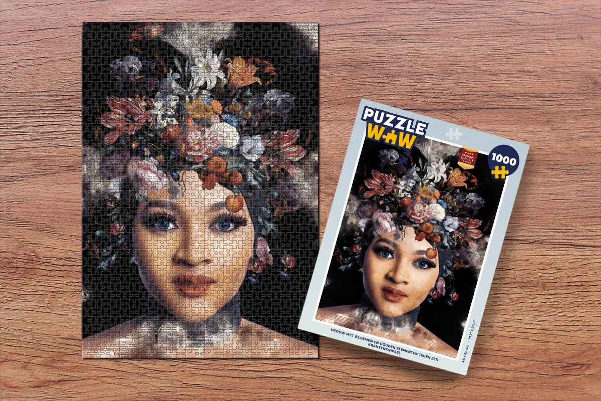 PuzzleWow Bloemen Legpuzzel 1000 Stuks - Multicolor