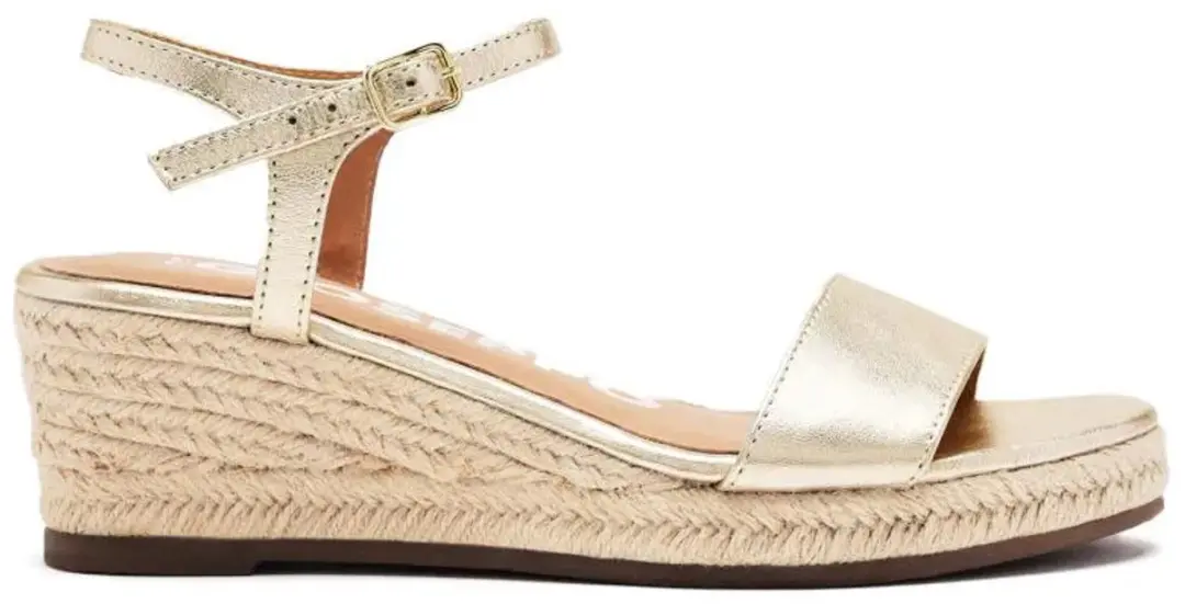 Gioseppo Yalaha Esparto Sleehak Sandalen Goud EU 41 Vrouw