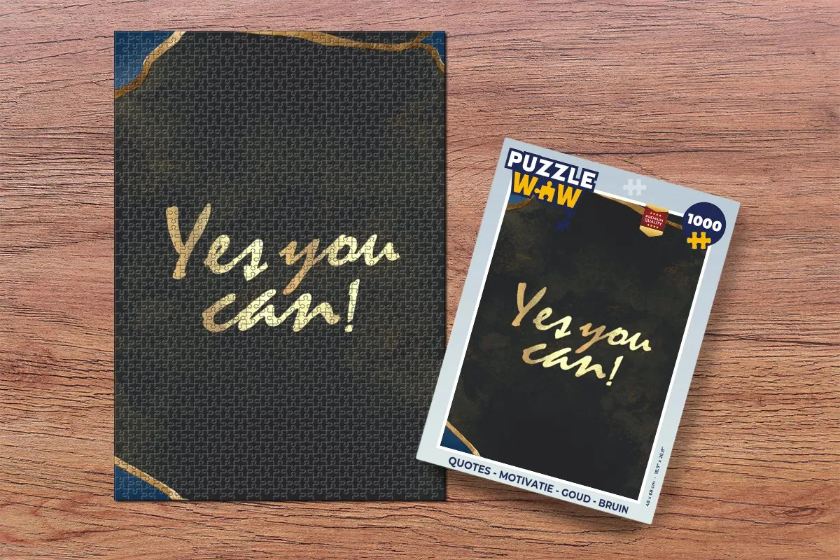PuzzleWow Quotes Motivatie Legpuzzel 1000 Stuks - Multicolor