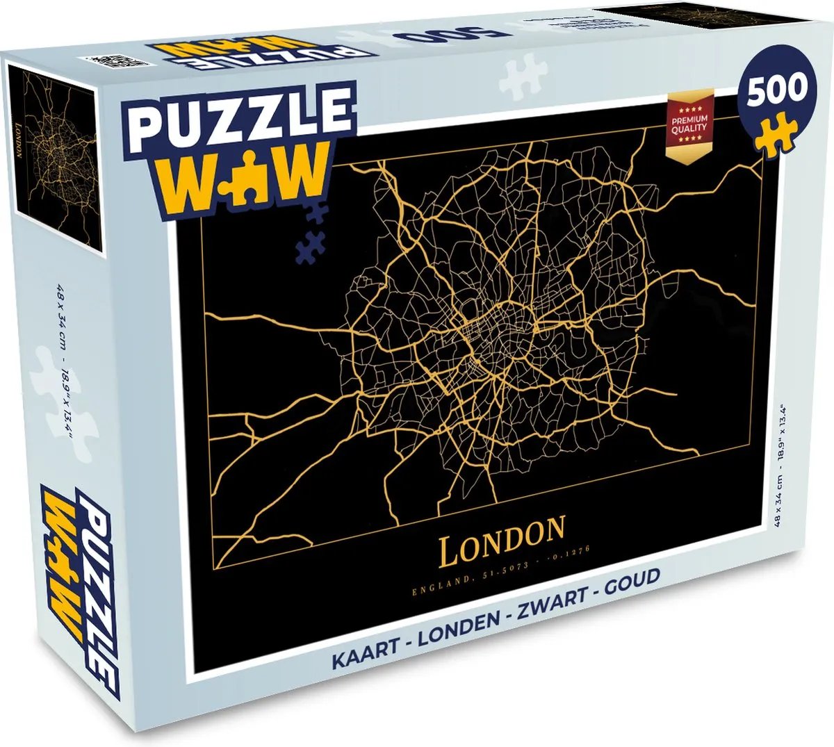 PuzzleWow Londen Legpuzzel 500 Stuks - Multicolor