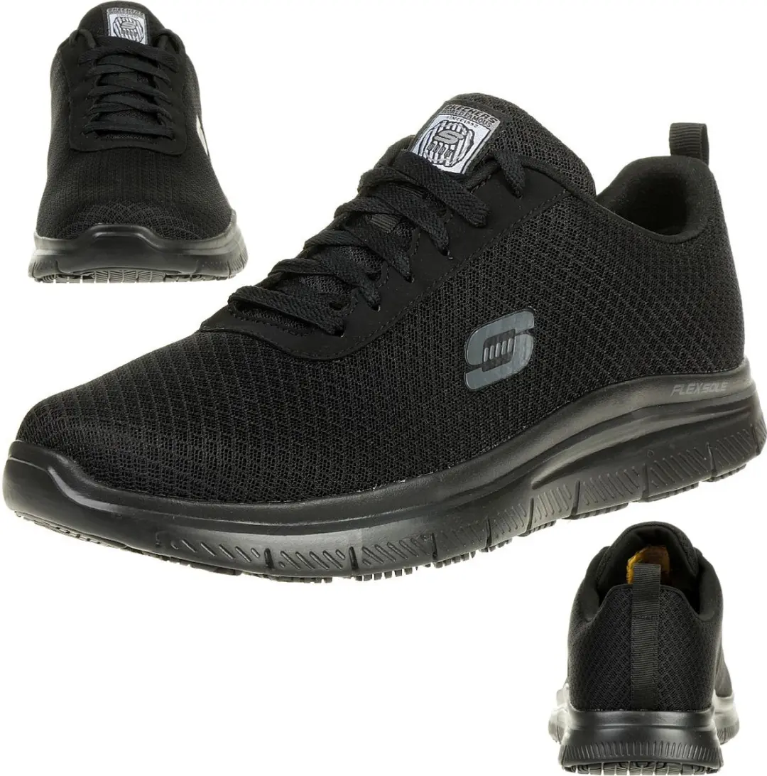 Skechers werkschoen Flex Advantage SR BENDON herensneaker zwart