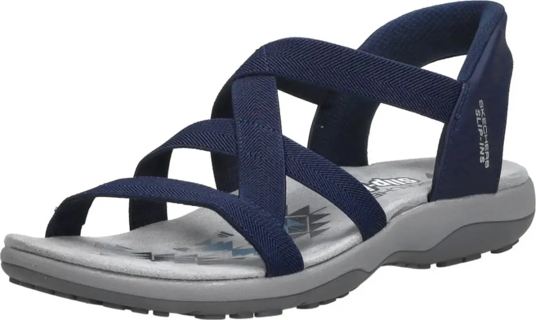 Skechers Reggae Slim-Stretch Flex Sandalen - Navy