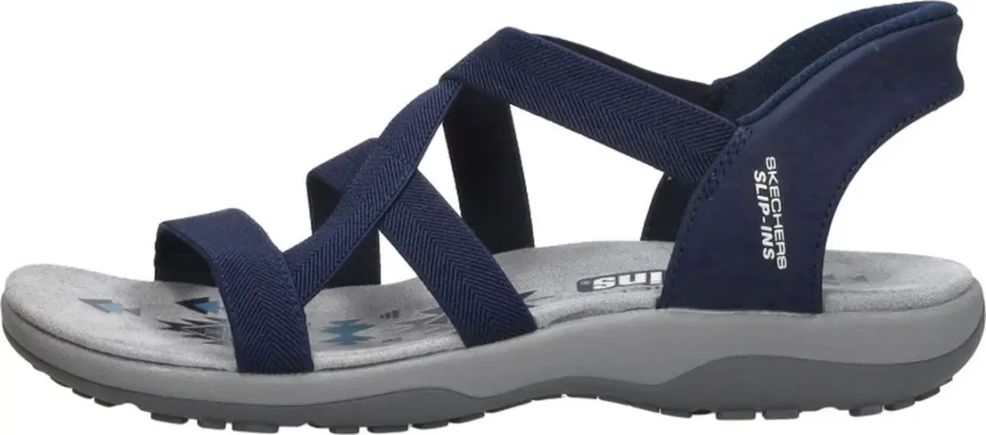 Skechers Reggae Slim-Stretch Flex Sandalen - Navy