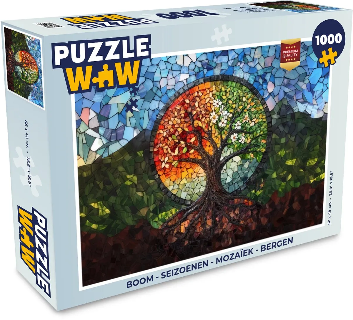 PuzzleWow Boom Mozaïek Legpuzzel 1000 Stuks