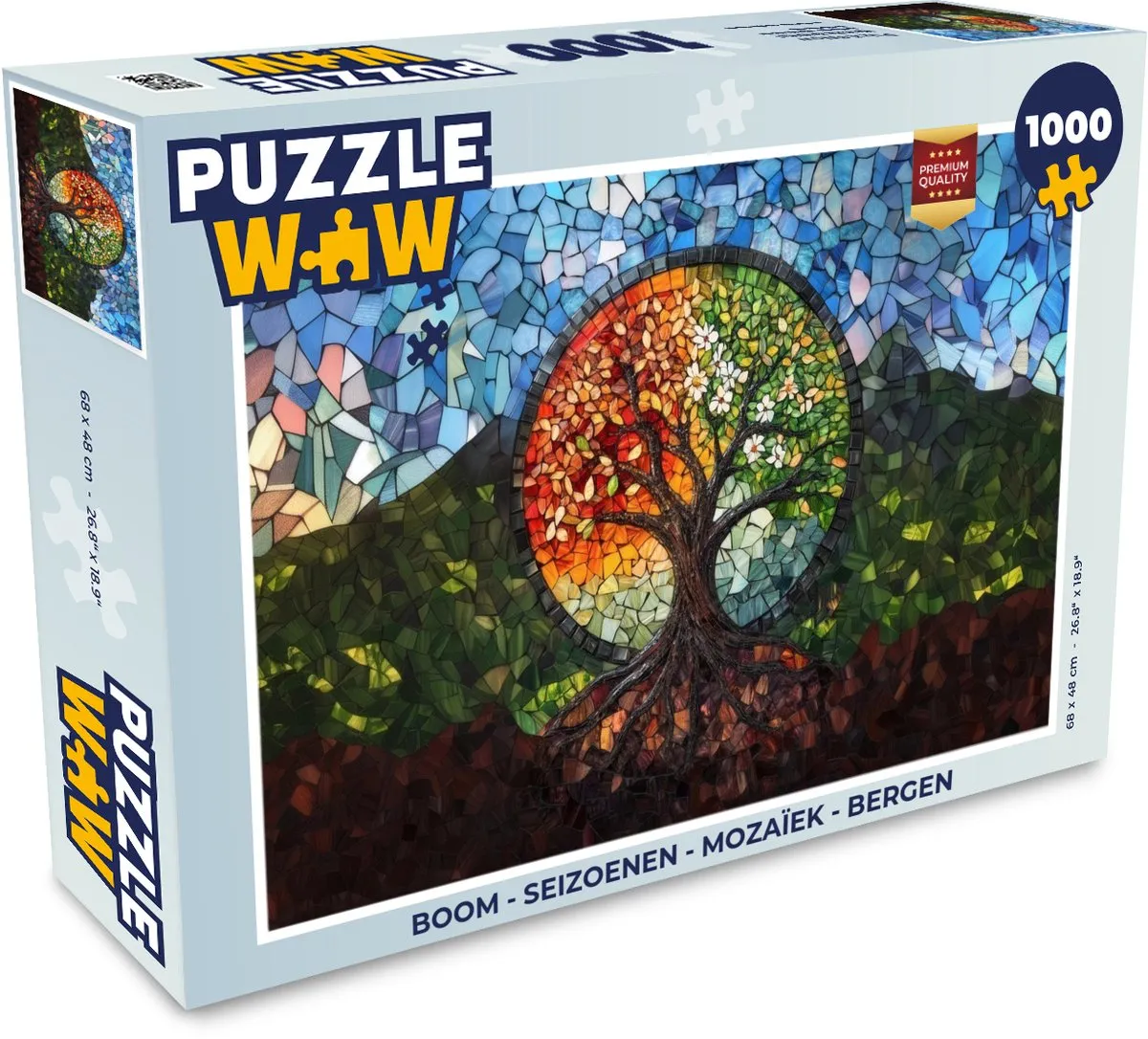PuzzleWow Boom Mozaïek Legpuzzel 1000 Stuks