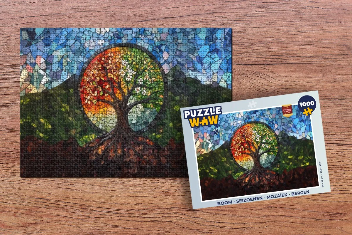 PuzzleWow Boom Mozaïek Legpuzzel 1000 Stuks