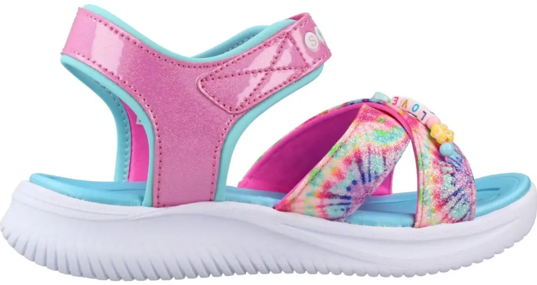 Skechers Jumpsters Tie Dye Bffs Sandalen Roze EU 29 Meisje
