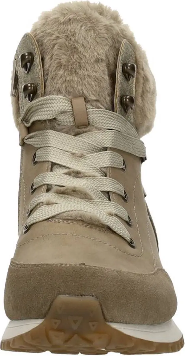Rieker Dames Veterboot W0670-20 - Beige - Maat 36