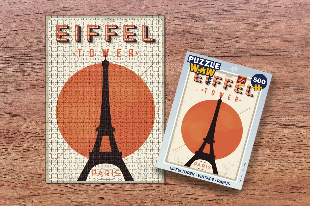 PuzzleWow Legpuzzel Eiffeltoren 500 Stuks - Multicolor