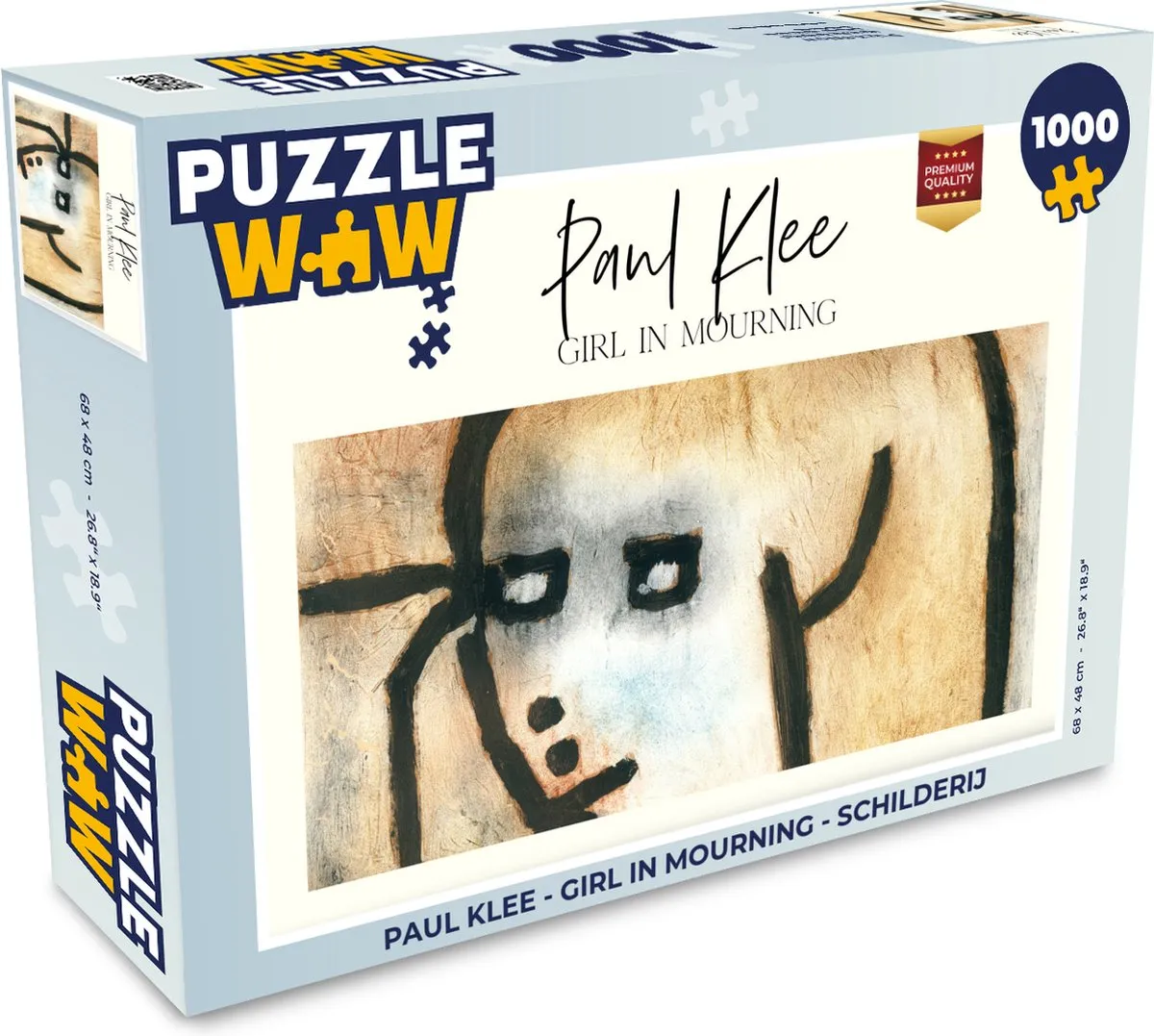 PuzzleWow Paul Klee Girl in Mourning Legpuzzel 1000 Stuks - Multicolor