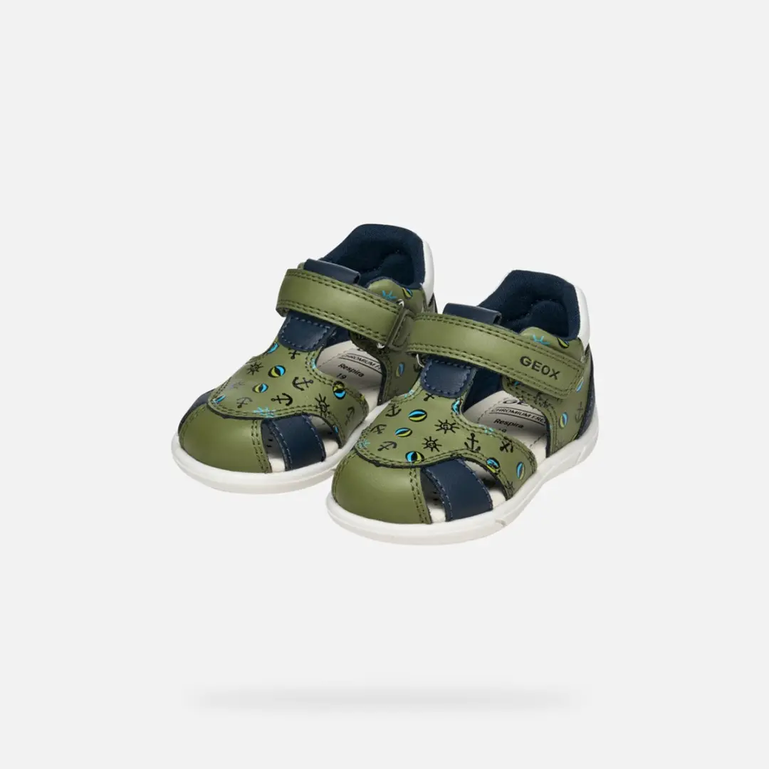 Geox Sandal Zapito Dreumes Sandalen 21 - Pistache/Marineblauw
