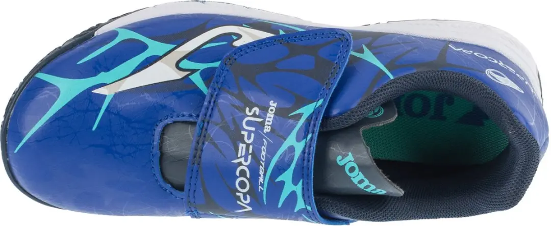 Joma Super Copa Jr 25 SCJW2504INV Indoorschoenen - Blauw - Maat 32 - afbeelding 3 van 5