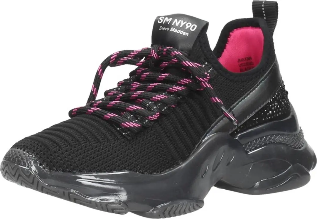 Steve Madden Jmaxima Sneakers - Maat 34 - Zwart
