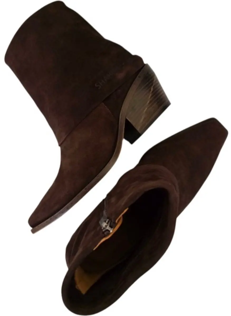 Shabbies Amsterdam Jaira Double Ankle Boot - Bruin - Maat 39 - afbeelding 5 van 6