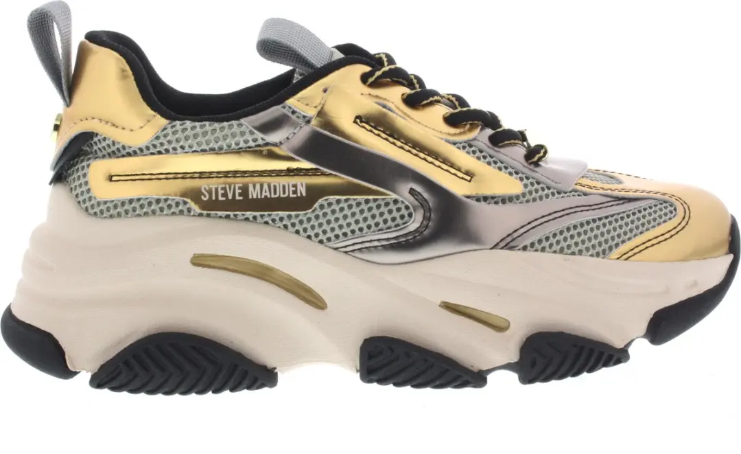 Dames Sneakers Steve Madden Possession-e Ice/gold Goud