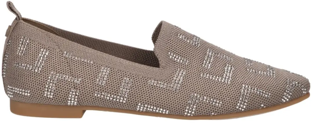 LA STRADA DAMES INSTAPSCHOENEN TAUPE 2131884 4525 TAUPE KNITTED+STONES maat 40