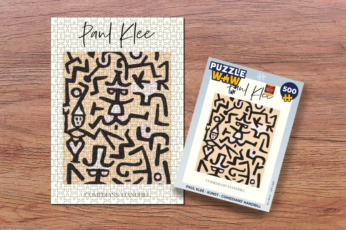 PuzzleWow Paul Klee Comedians' Handbill Legpuzzel 500 Stuks - Multicolor