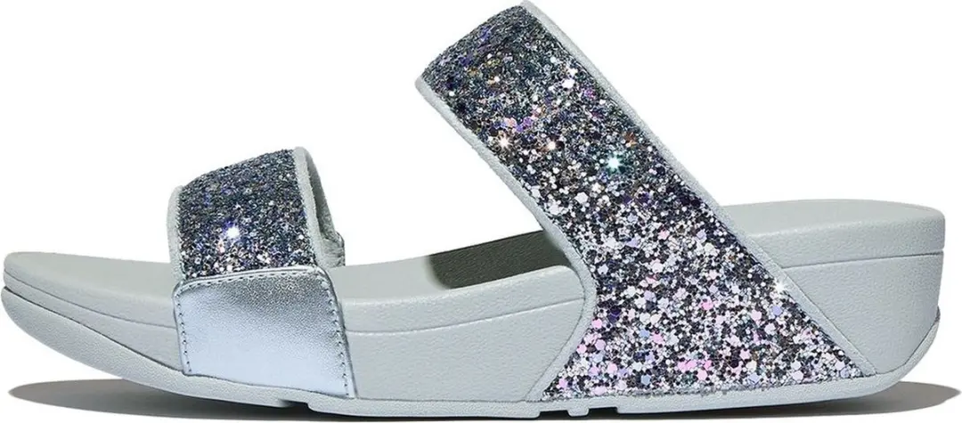 FitFlop Dames sandalen Lulu Multi-Tonal Glitter Slides JE5