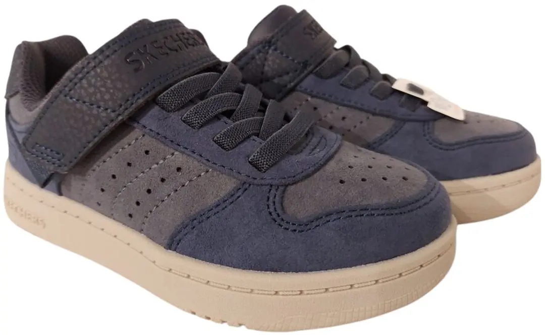 Skechers Klittenbandschoen 418023L NVY Quick Street Smooth Avenue Blauw
