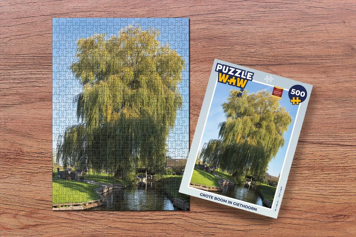 PuzzleWow Boom Giethoorn Legpuzzel 500 Stuks - Multicolor