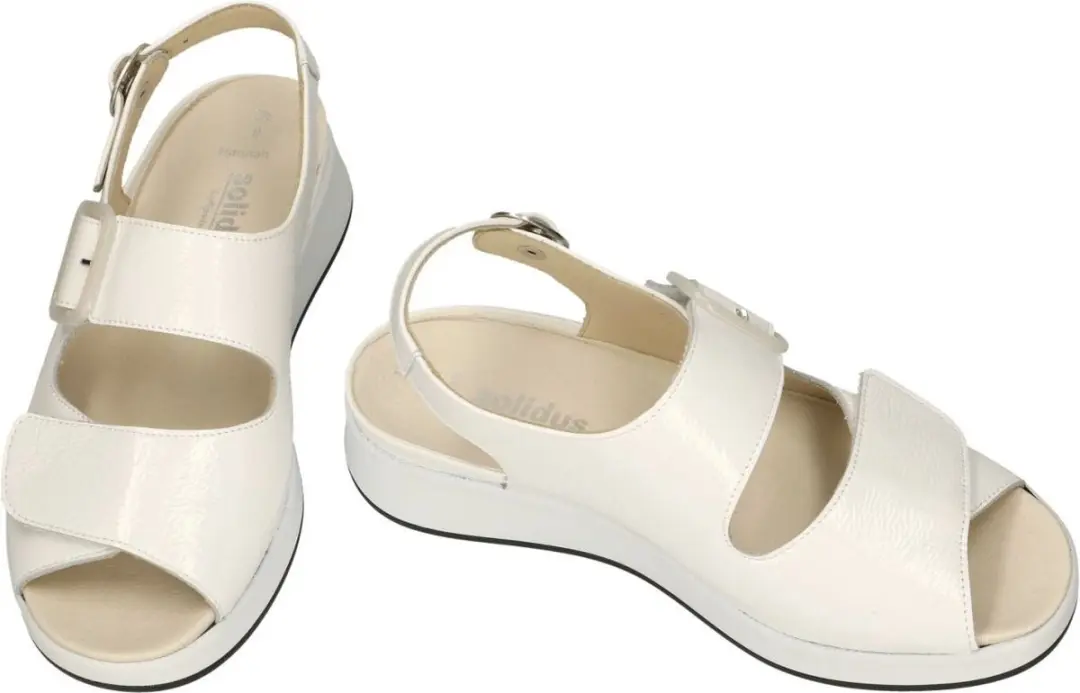 Solidus -Dames - wit - sandalen - maat 40