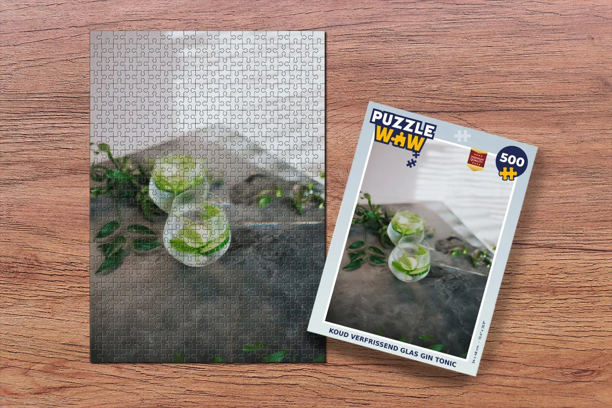 PuzzleWow Gin Tonic Legpuzzel 500 Stuks - Multicolor