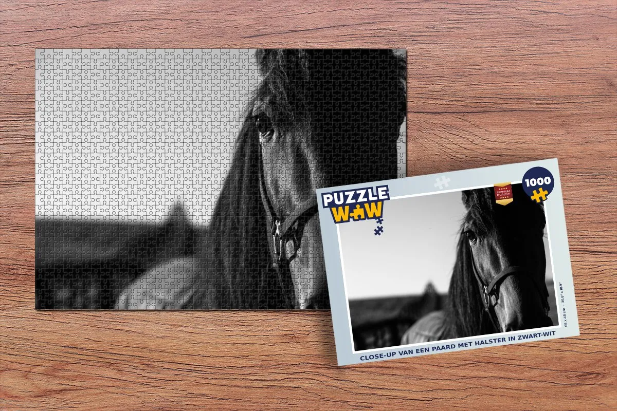 PuzzleWow Paard Legpuzzel 1000 Stuks - Multicolor