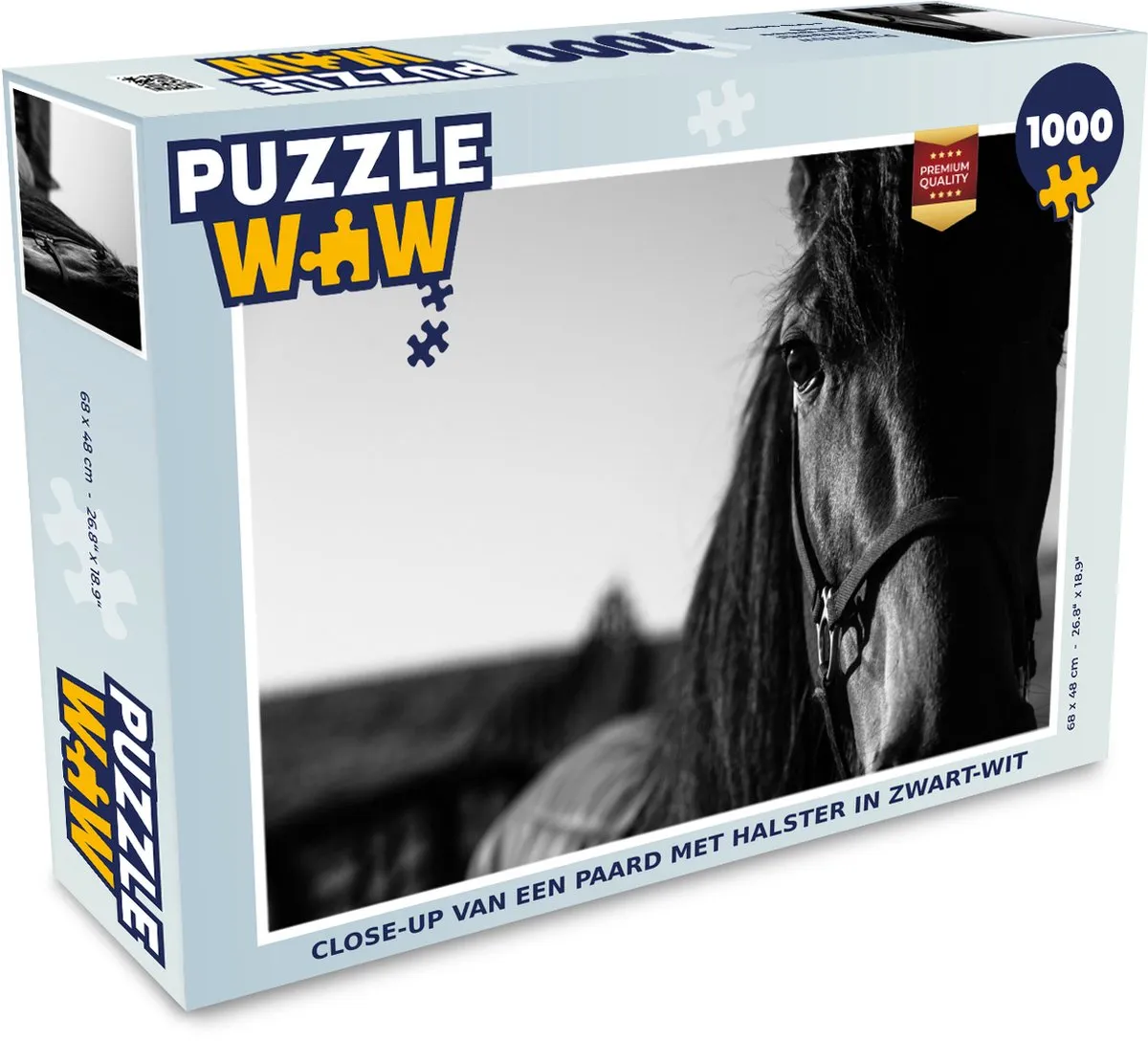 PuzzleWow Paard Legpuzzel 1000 Stuks - Multicolor