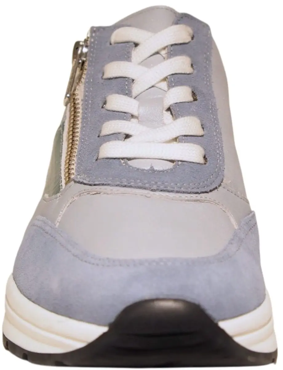 Solidus Karma Leren Dames Sneakers 59083 - 38 - Blauw - afbeelding 3 van 6