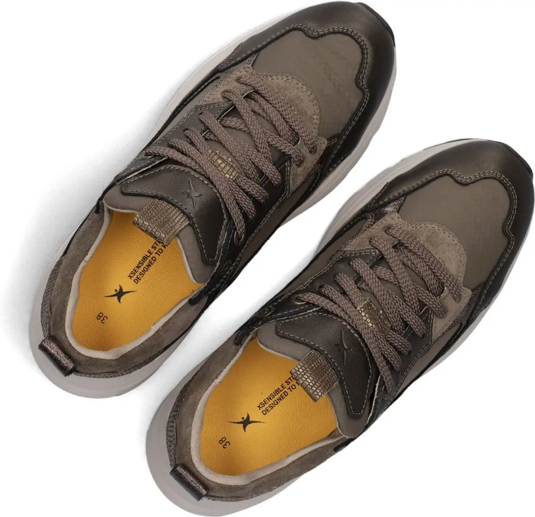 Xsensible Milau Combi Dames Veterschoenen - Taupe 38 - afbeelding 6 van 6