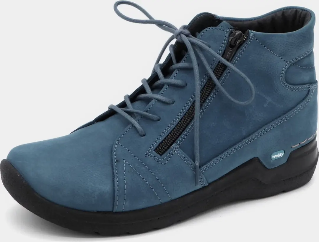Wolky Why Antique Dames Veterschoenen - Atlantic Blue - 38 - afbeelding 2 van 6