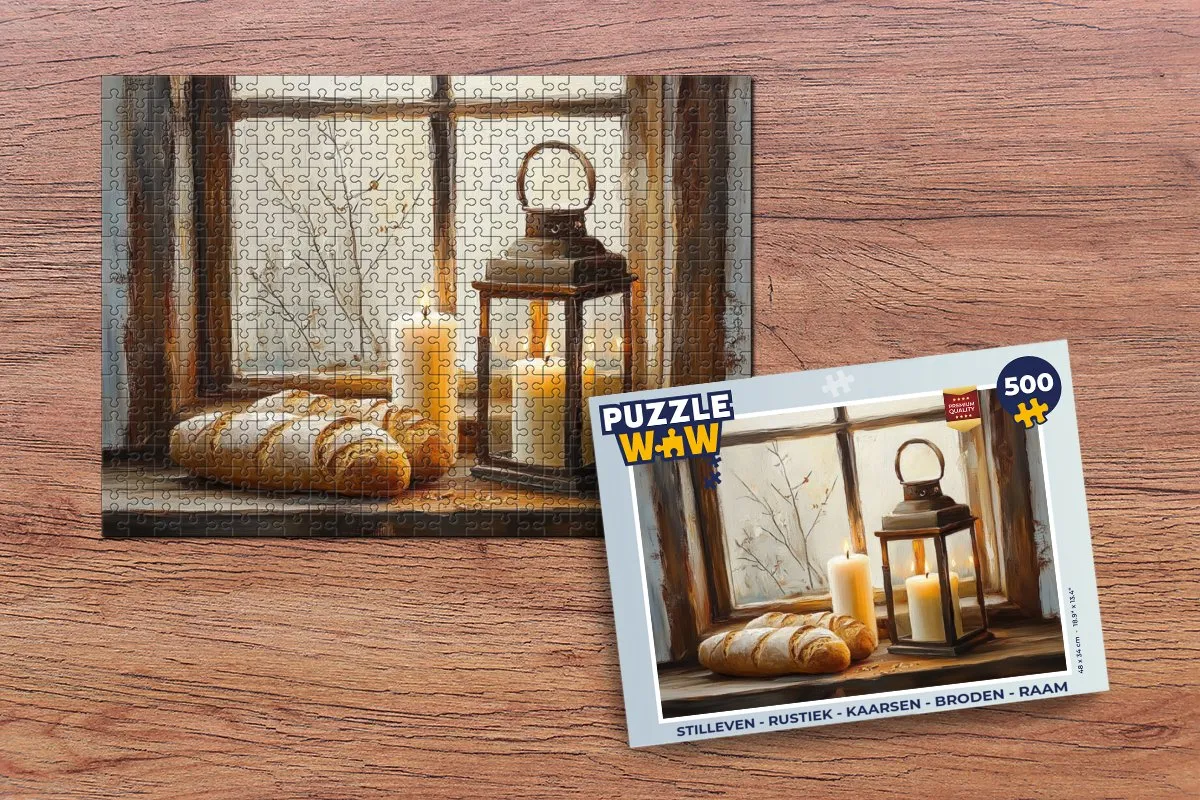 PuzzleWow Stilleven Rustiek Legpuzzel 500 Stuks