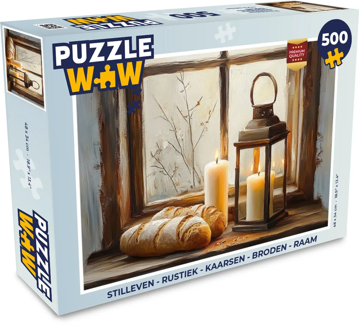 PuzzleWow Stilleven Rustiek Legpuzzel 500 Stuks