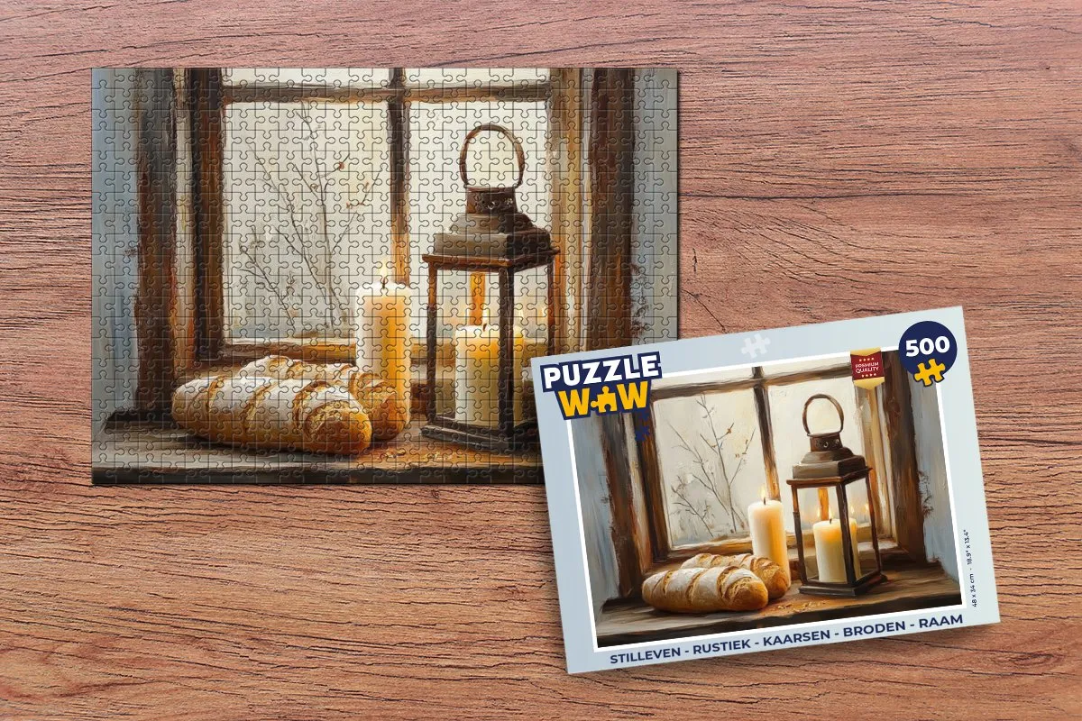 PuzzleWow Stilleven Rustiek Legpuzzel 500 Stuks