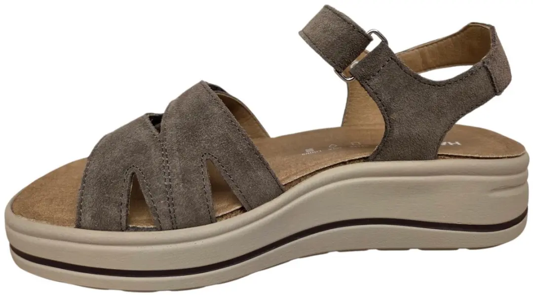 Hartjes Woogie Sandalen 42 - Grijs Suede
