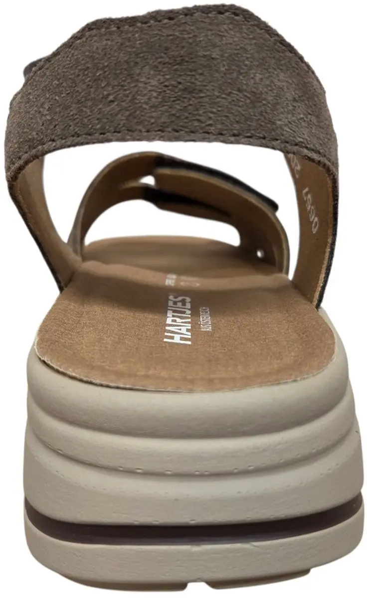 Hartjes Woogie Sandalen 42 - Grijs Suede