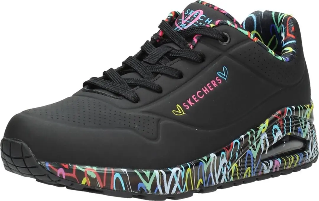 Skechers Uno Loving Love Dames Sneakers - 37 - Black - afbeelding 5 van 6
