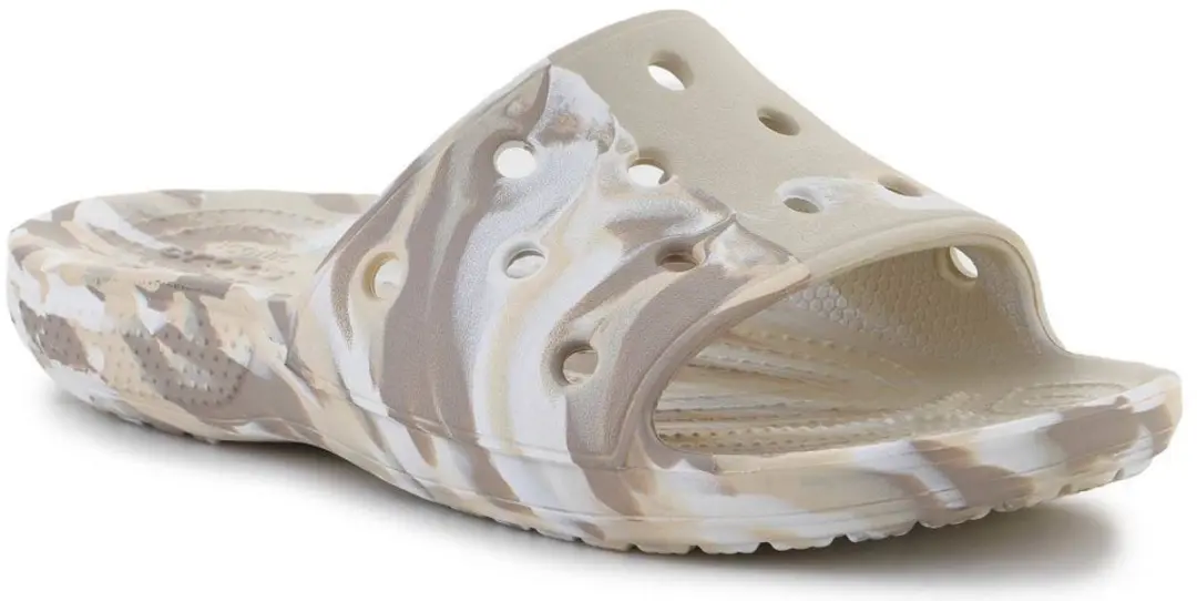 Crocs Classic Marbled Slide Bone/Multi Maat 43/44 US M10/W12