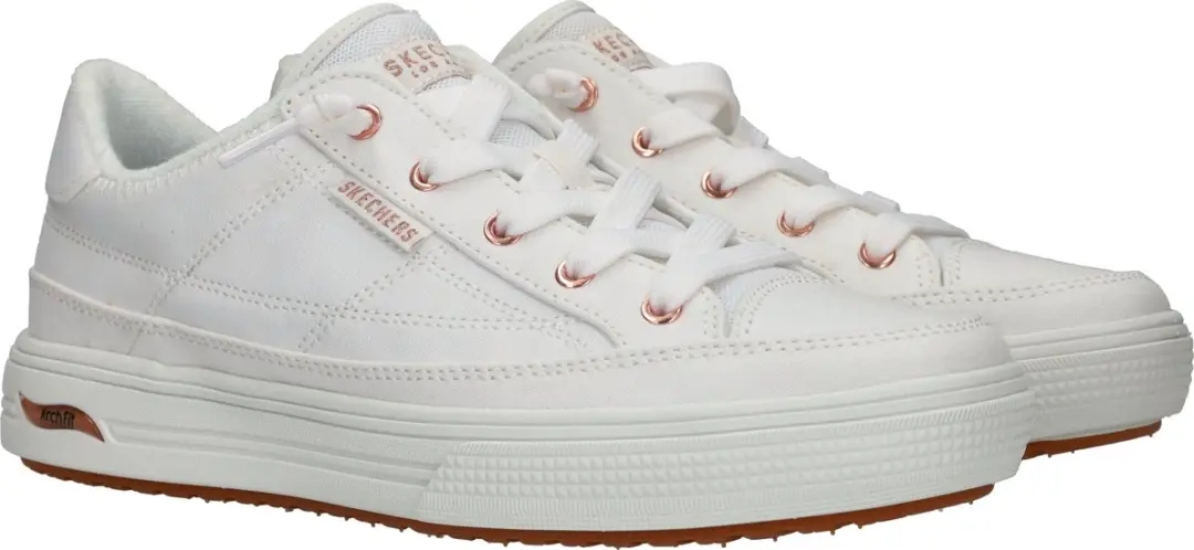 Skechers ARCH FIT Arcade-Meet Ya There Dames Sneakers 101245 - Wit - afbeelding 4 van 6