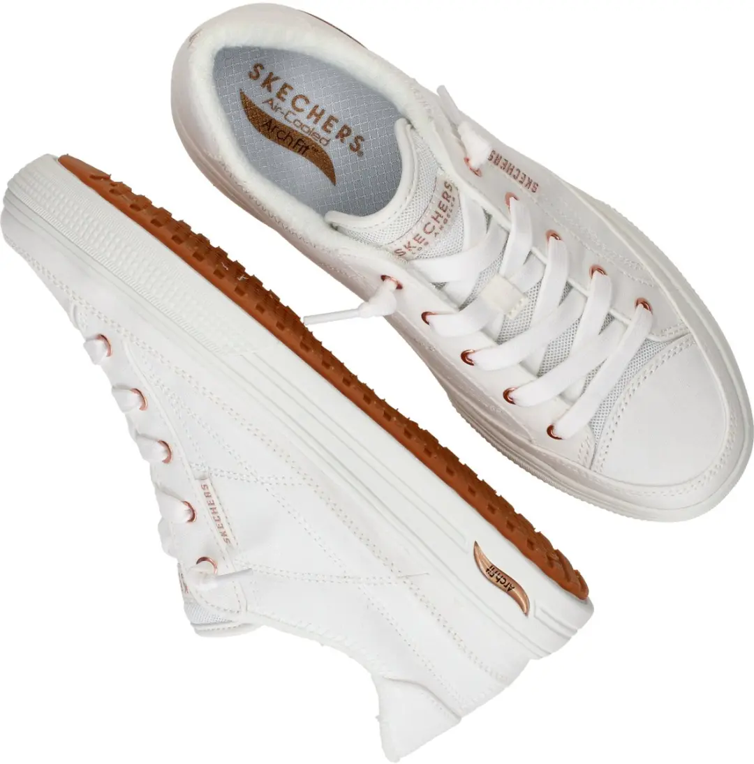 Skechers ARCH FIT Arcade-Meet Ya There Dames Sneakers 101245 - Wit - afbeelding 6 van 6