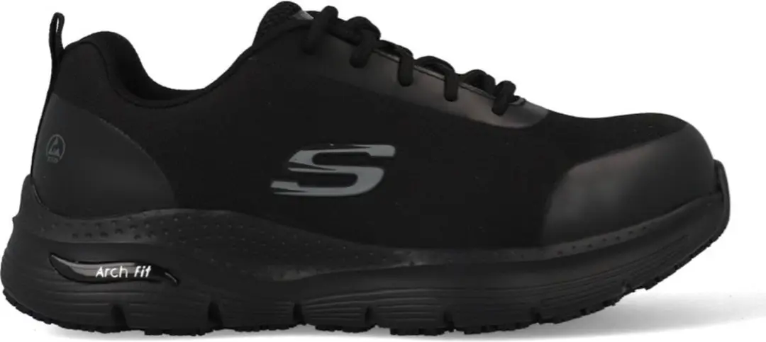Skechers heren veiligheidsschoenen SR-RINGSTAP ARCH FIT 200086EC BBK zwart