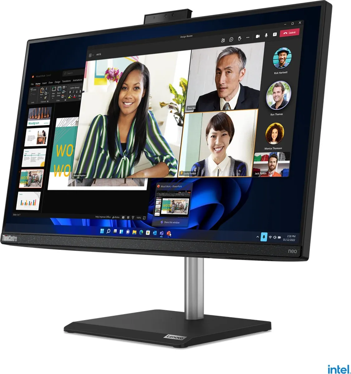 Lenovo ThinkCentre Neo 30A i5-1240P Alles-in-één PC 256GB SSD - Zwart - afbeelding 6 van 6
