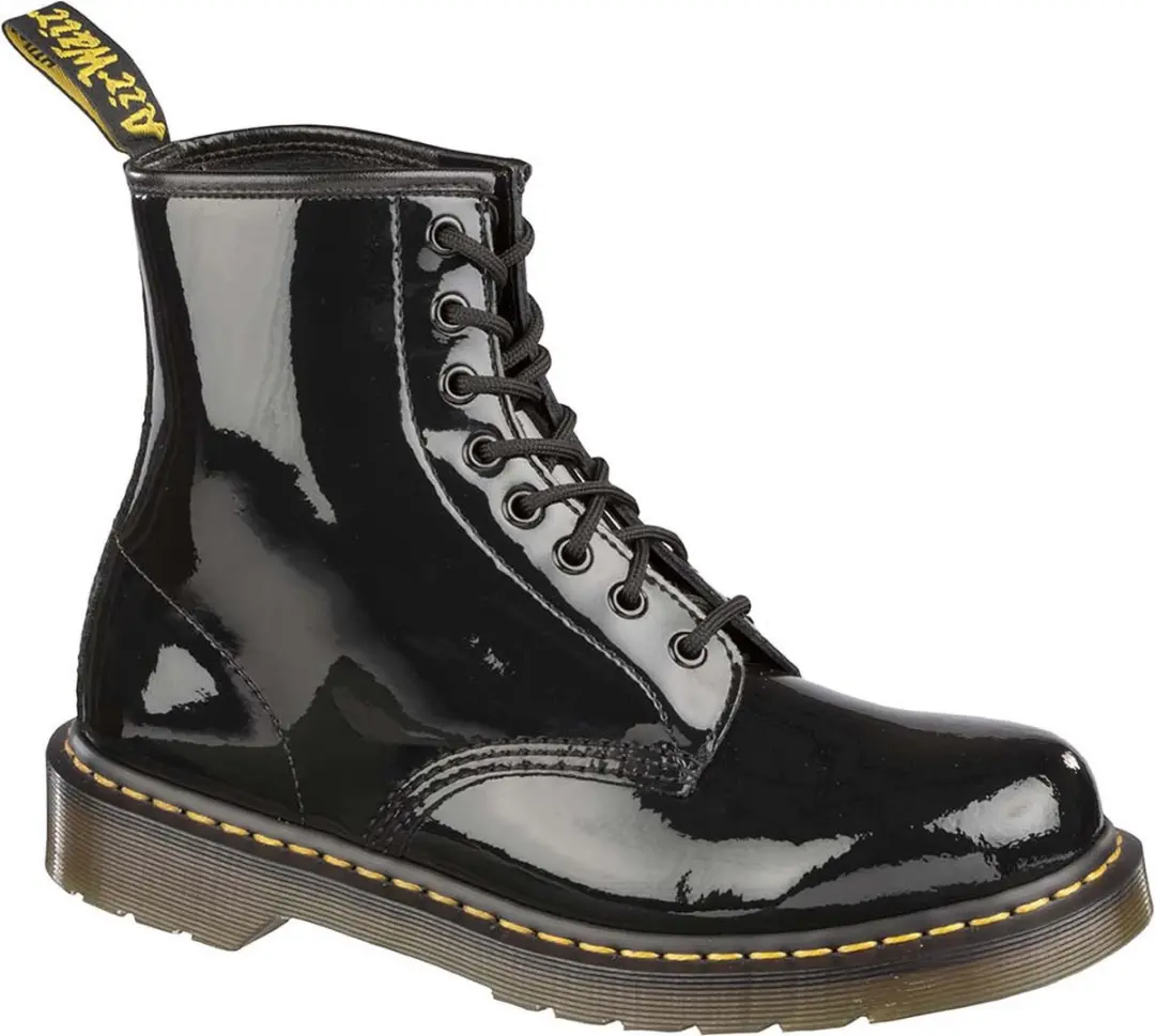 Dr. Martens 1460 W Black Patent Dames Bottines - 36