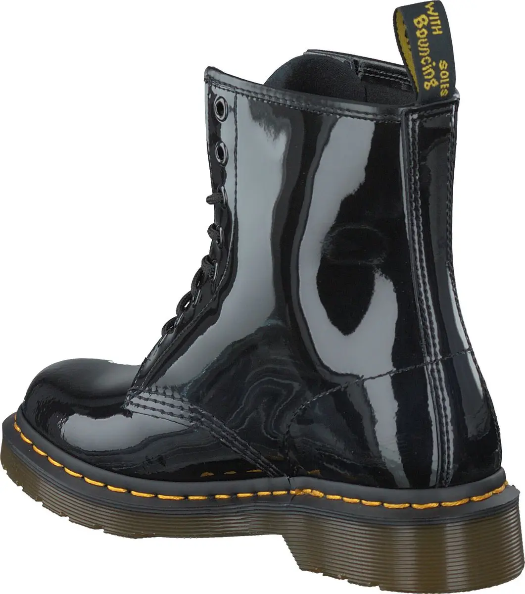 Dr. Martens 1460 W Black Patent Dames Bottines - 36