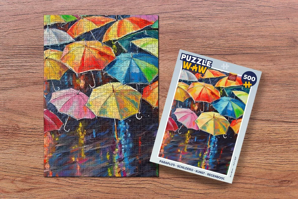 PuzzleWow Regenboog Legpuzzel 500 Stuks - Multicolor