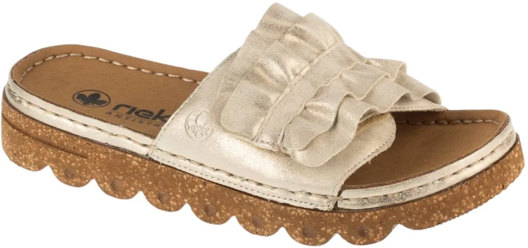 Rieker Slides Shoes, Vrouwen, Beige, Slippers, maat: 42